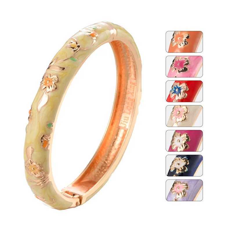 Enamel For Women Cloisonn Bangles On Hand Floral Womens Hand African Jewelry Dubai India Mothers Day Gifts Z250616