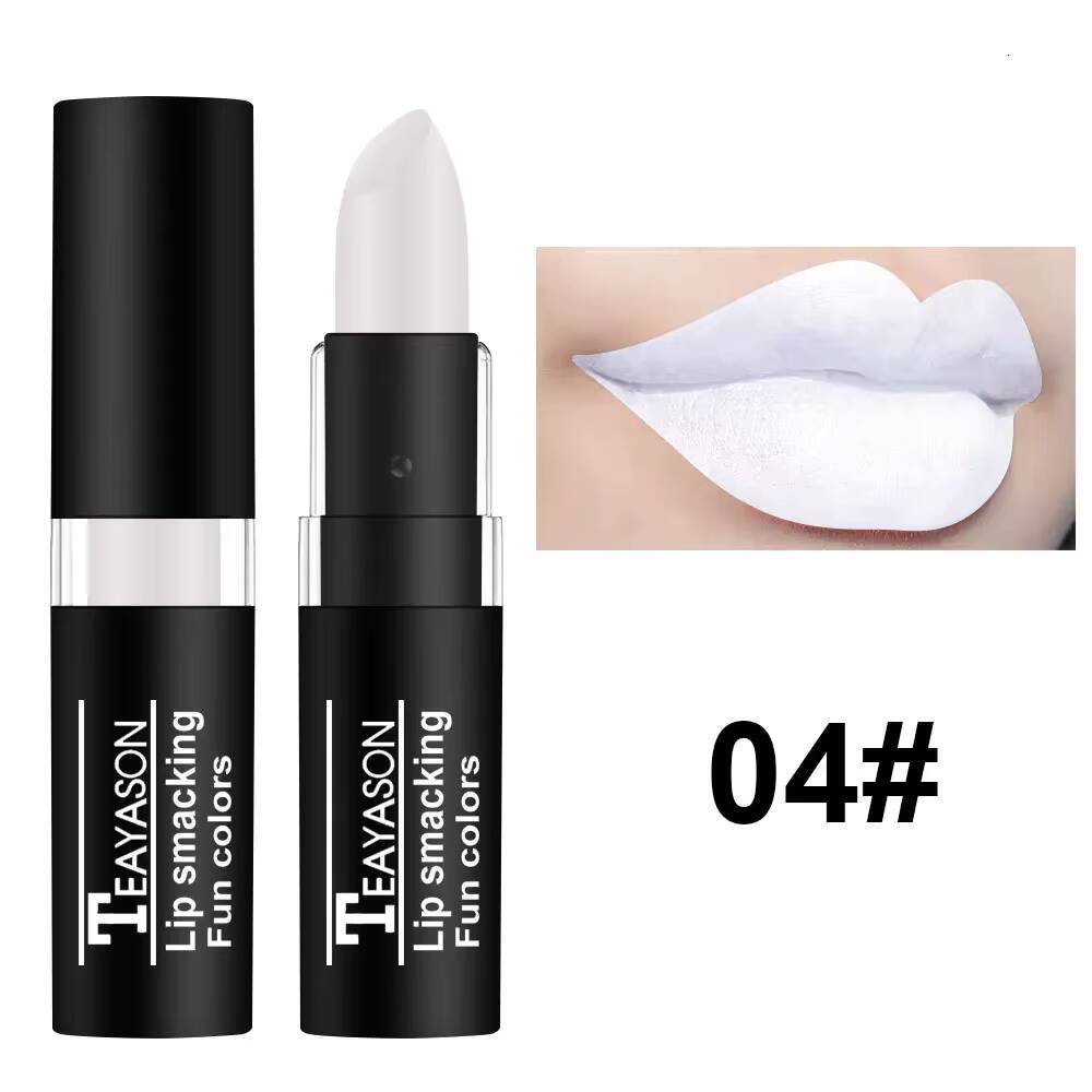 Matte Lipstick Long Lasting Waterproof Black White Gloss Velvet Lip Tint Christmas Halloween Make Up Wholesale happy