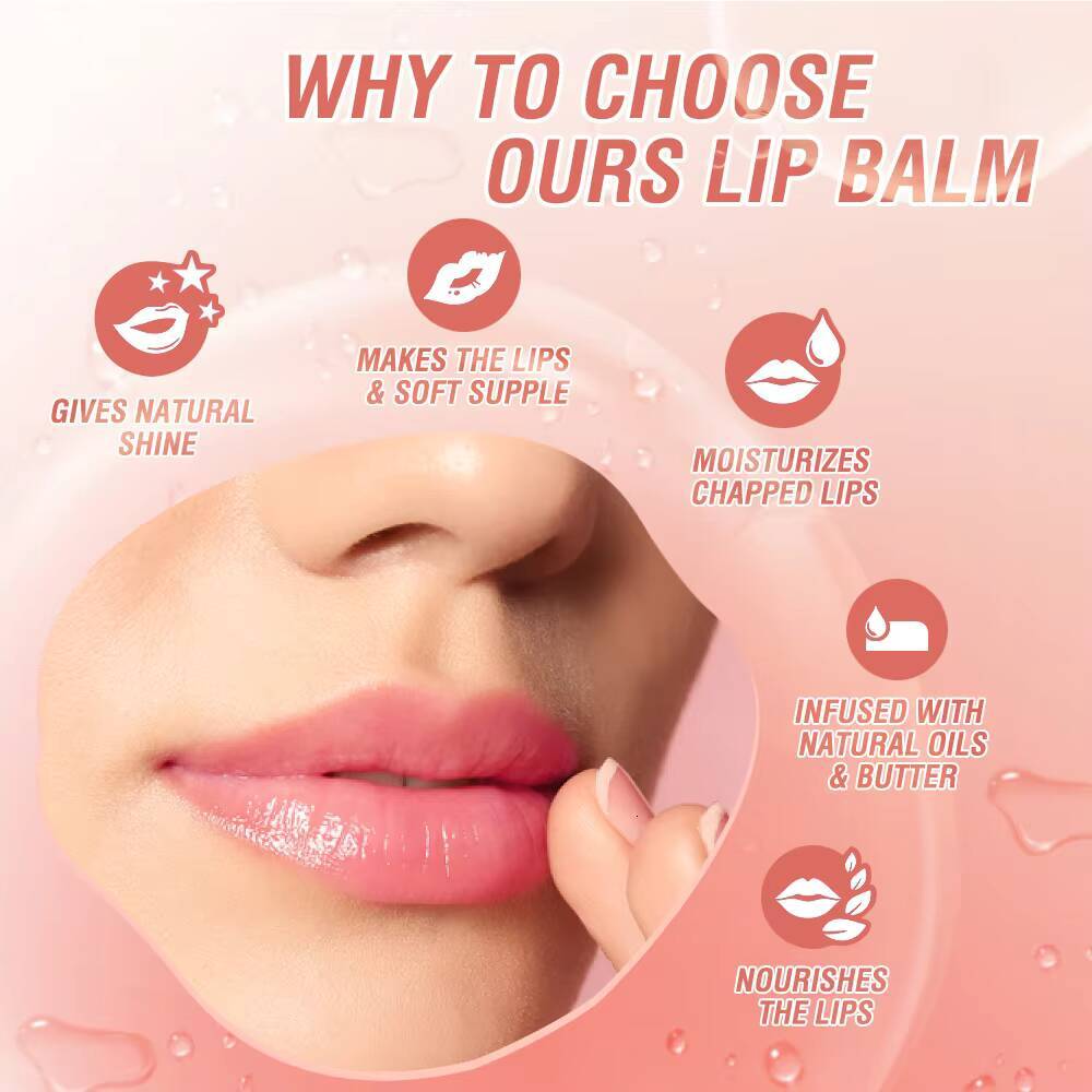 O.TWO.O Moisturizing Balm Color Changing Batom Natural Beeswax Lipstick Nutritious Lip Care For Daily happy