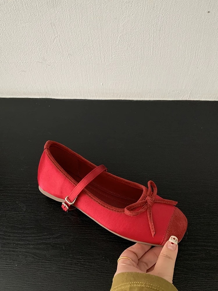 Ddmysports Flat For Women New Summer Mary Jane Ballet Grandma Gentle Evening Shoes Loafers Outdoor Shoes