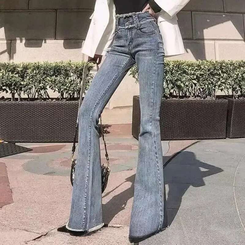 Retro Skinny and Capris Trousers Slim Fit Cowboy Pants for Woman Harajuku Fashion Vibrant Trend 2025 Z R A Womens Cropped Jeans