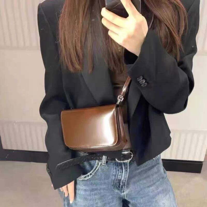 Women's Bags Designer Genuine Leather Mini Box Bags For Women Designer Handbag And Purse 2023 New In First Layer Cowhide England Style Shoulder