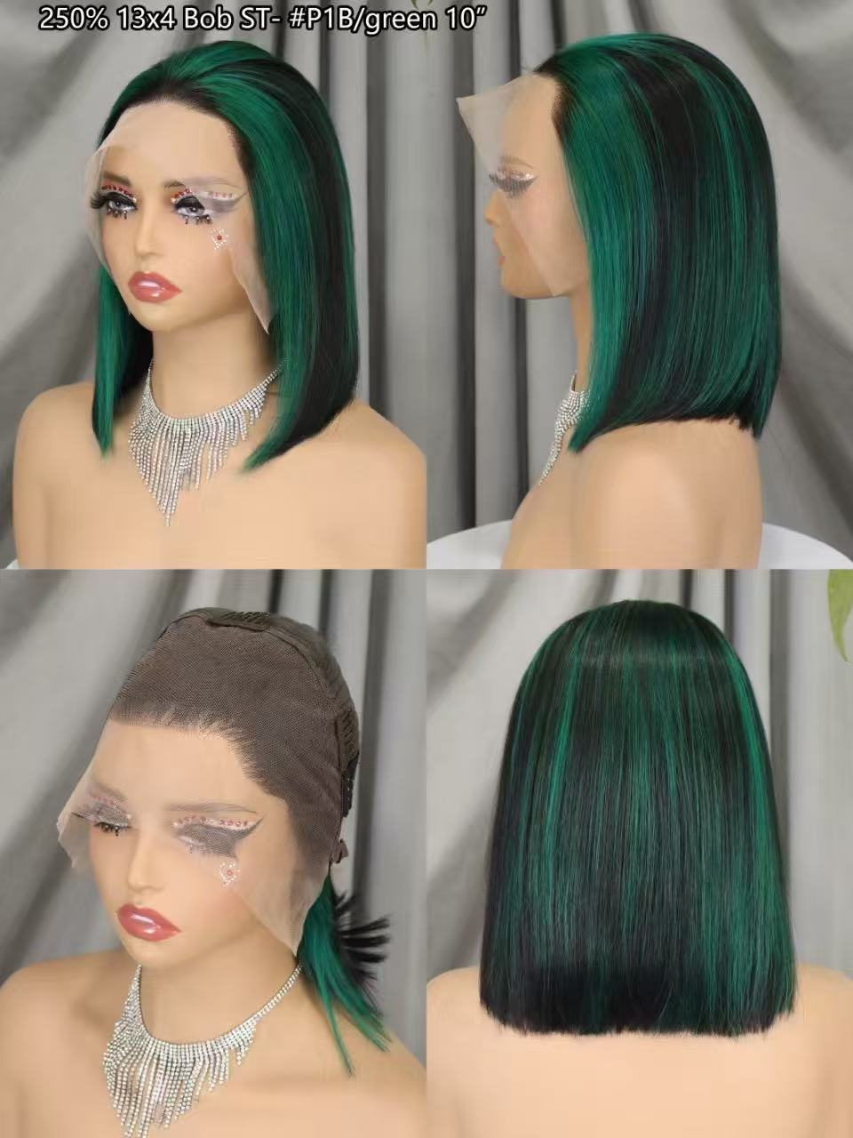 Rose Pink Short Colored Bob Human Hair Wigs Brazilian 13X4 Straight Lace Front Wigs Transparent Lace Pre Plucked Colored Wig