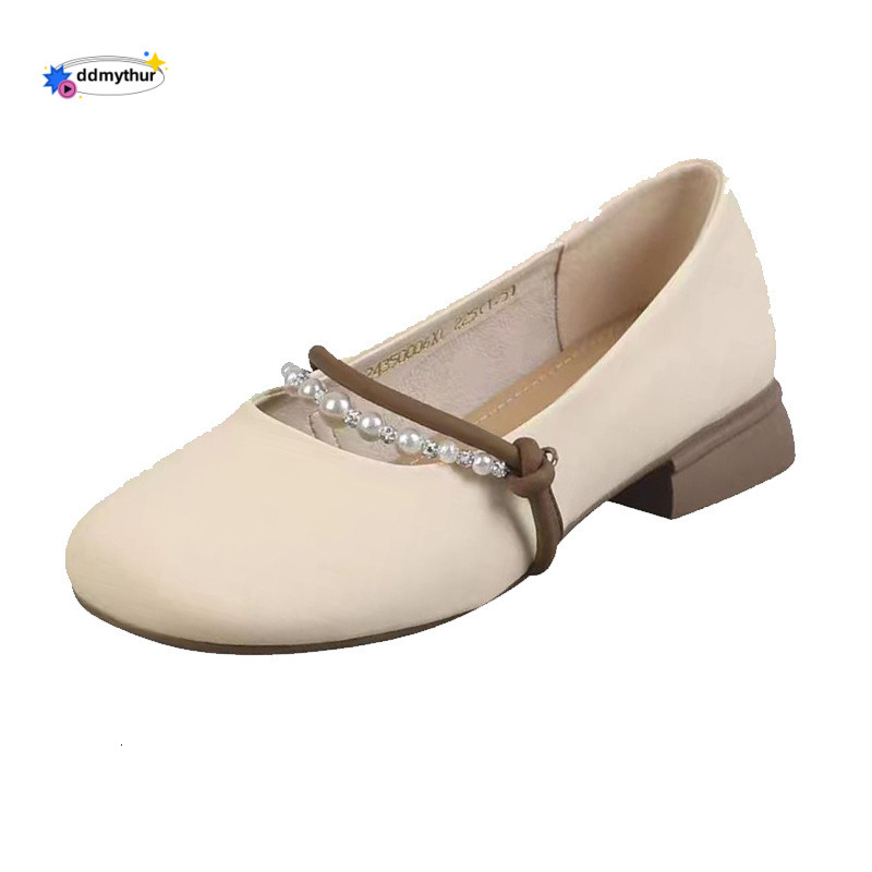French Low Heel Mary Jane Skirts 2025 New Soft Sole Versatile Gentle Evening Style Single Shoes for Women ddmythur