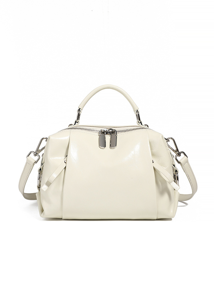 Free Shipping 2025 Luxury Spring/summer New Versatile Handbag Designer Bags Top Layer Cowhide Single Shoulder Boston Women's Bag