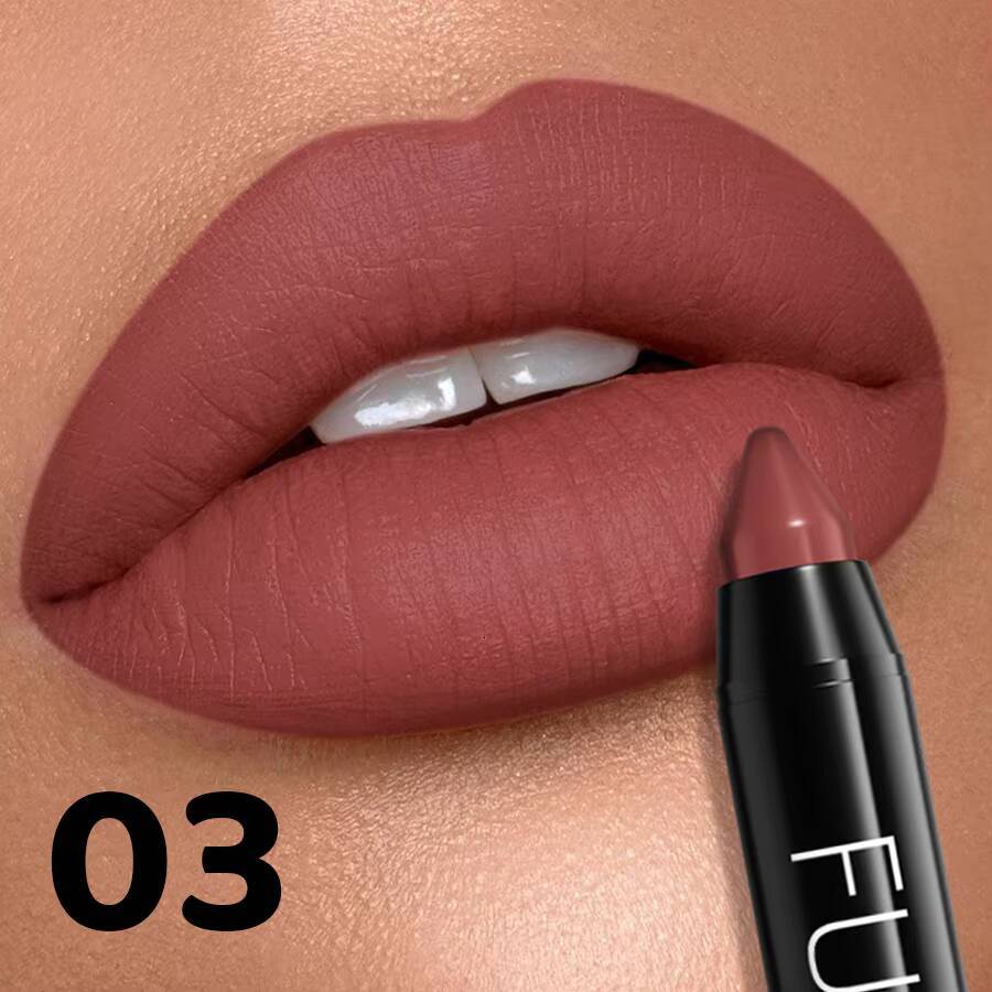 16 Color Nude Brown Lipliner Pen Waterproof Lipstick Sexy Red Matte Contour Lip Tint Lasting Lips Korean Makeup product lipgloss happy