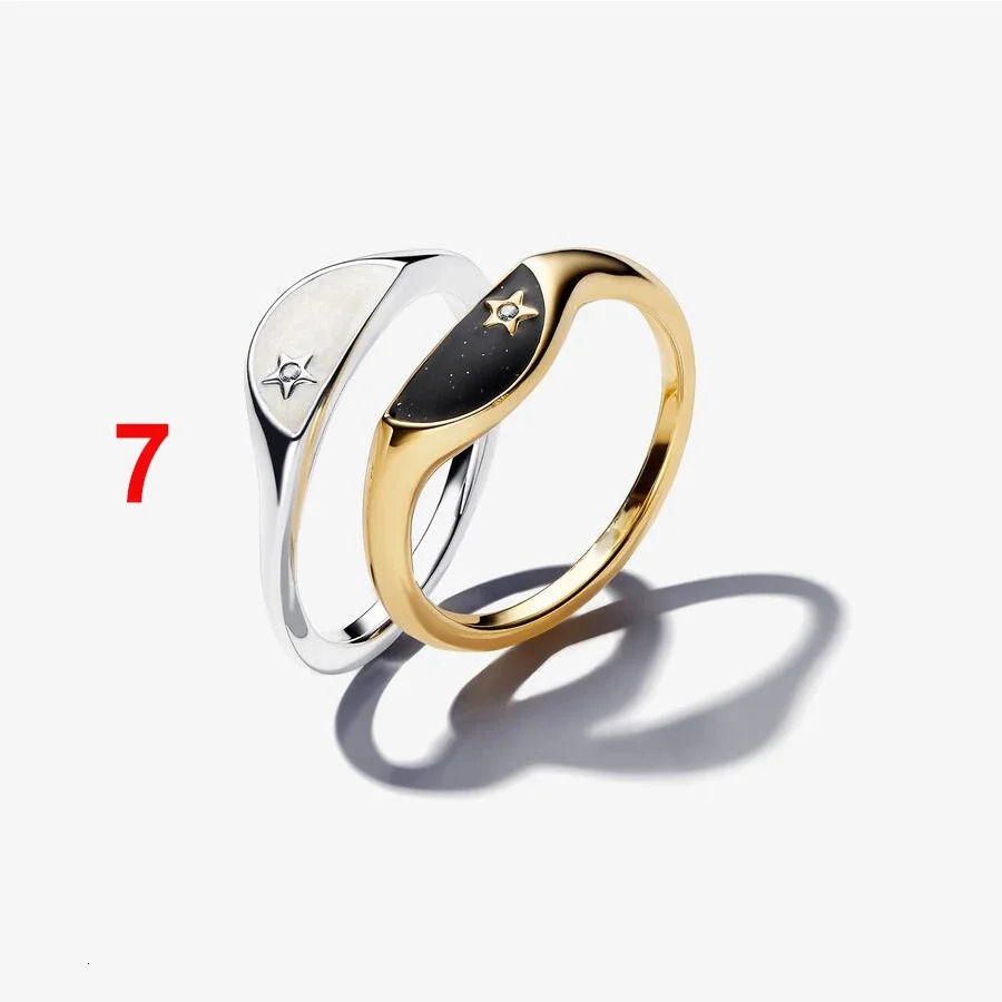 Day Night Ring Set Women Finger Ring Party Jewelry Gift for Couple Friends 250610