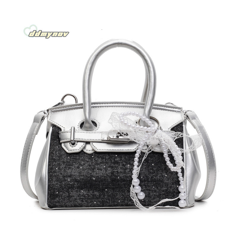 American Style Denim Handbag for Women 2025 Summer Niche Fashion Versatile Simple Crossbody Bag ddmynov ddmynov