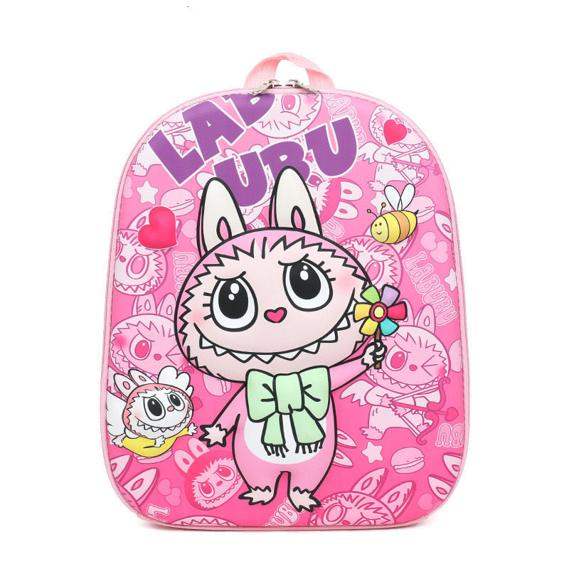 2025 Student 3D Hard Shell Backpack New Fabric Boys and Girls Ultra-light Cartoon Lightweight Double Shoulder Bag