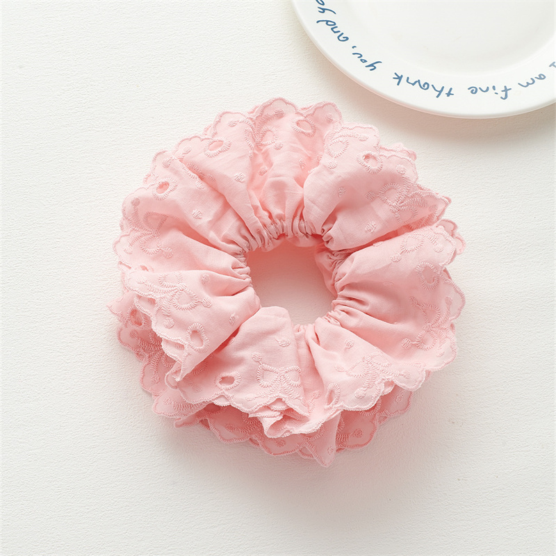 Super fairy lace lace large intestine ring 2025 new gentle tie ponytail hair accessories small fresh headband female