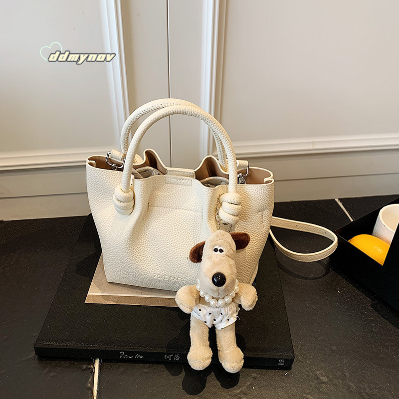 Summer High-End Fashion Handbag Women 2025 Korean Style Versatile Bucket for Work Commute Crossbody Bag ddmynov ddmynov