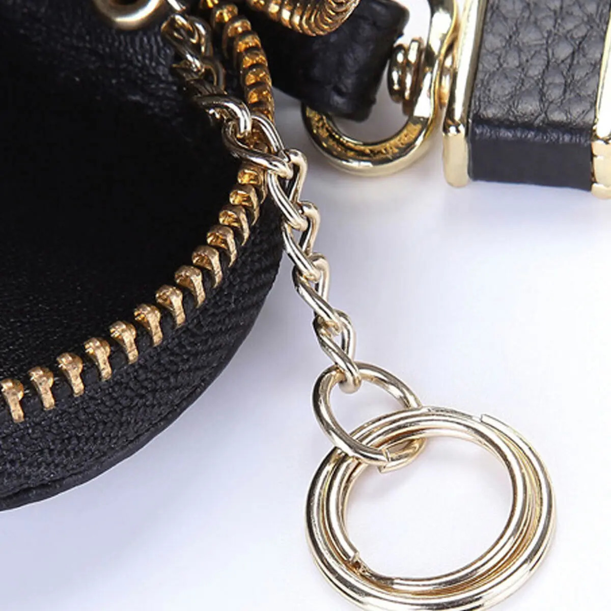 Cowhide Car Key Holder Case Genuine Leather Men Women Key Protective Case Universal Housekeep Keychain Mini Wallet Coin Pouch 250614