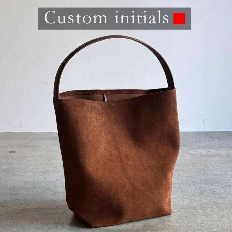 Women's Bags Designer Custom Initials Genuine Leather Bucket Bags For Women Designer Handbags And Purses New In Cowhide Underarm Shoulder