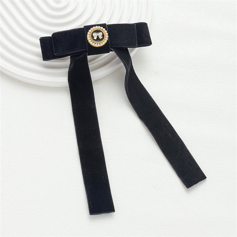 Europe and the United States ruby velvet bow ribbon hair clips sweet and lovely elegant retro versatile