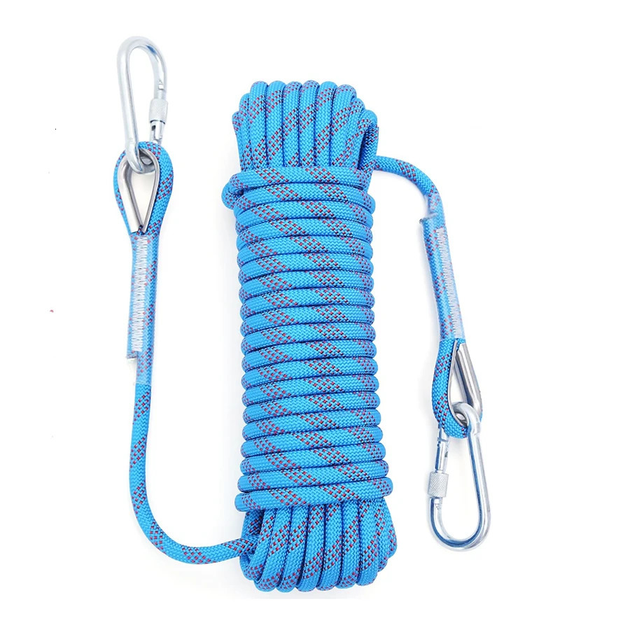Thickened 10m Safety Life Rope Climbing Static Rock Mountaineering Outdoor Survival Fire Escape Car Rescue 250611