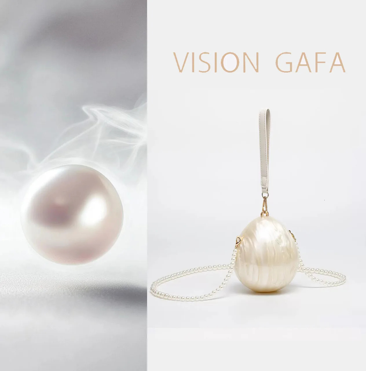 Summer Womens Acrylic Bag Fashion Ladies Wedding Banquet Handbag Creative Adult Girls Pearl Chain Party Phone 250614