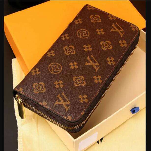 Designer Wallets Women Wallet High Quality Genuine Leather Men Wallet Zipper Ladies Long Purse purses Checked Embossed Flowers Small Wallet bag tote bags luxury 10A