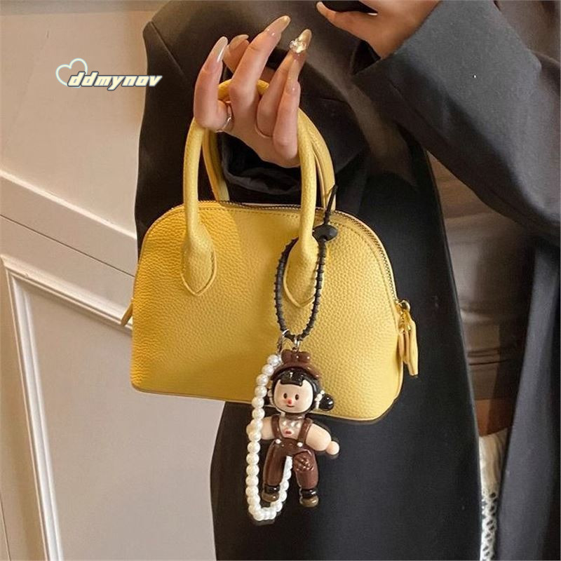 Women's Super Popular Yellow Handbag Shell Women 2025 New Spring Summer High-end Crossbody Bag Niche Versatile Texture ddmynov