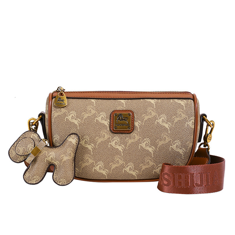 designer High-end Wide Shoulder Strap Pillow Bag for Women 2025 New Printed Dumpling Bag Versatile Shoulder Bag Crossbody Bag