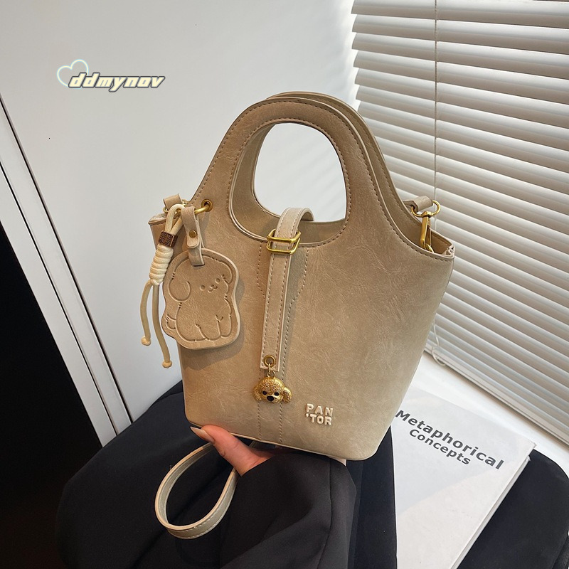 Summer 2025 New Style Basket Cute Dog Handbag Large Capacity Mother and Child Shoulder Crossbody Bag ddmynov ddmynov ddmynov