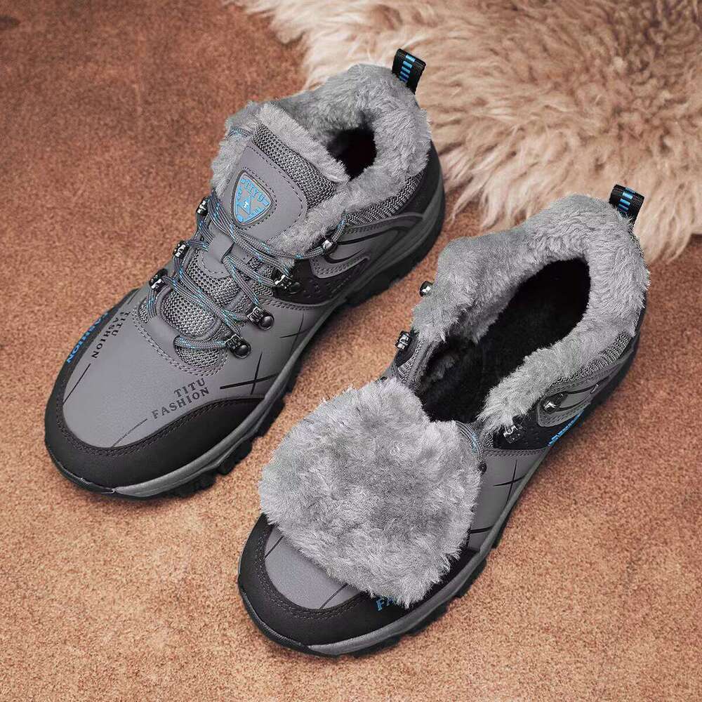 Winter Warm Outdoor Leisure Cotton New Design Fashion Men's Hiking Shoes