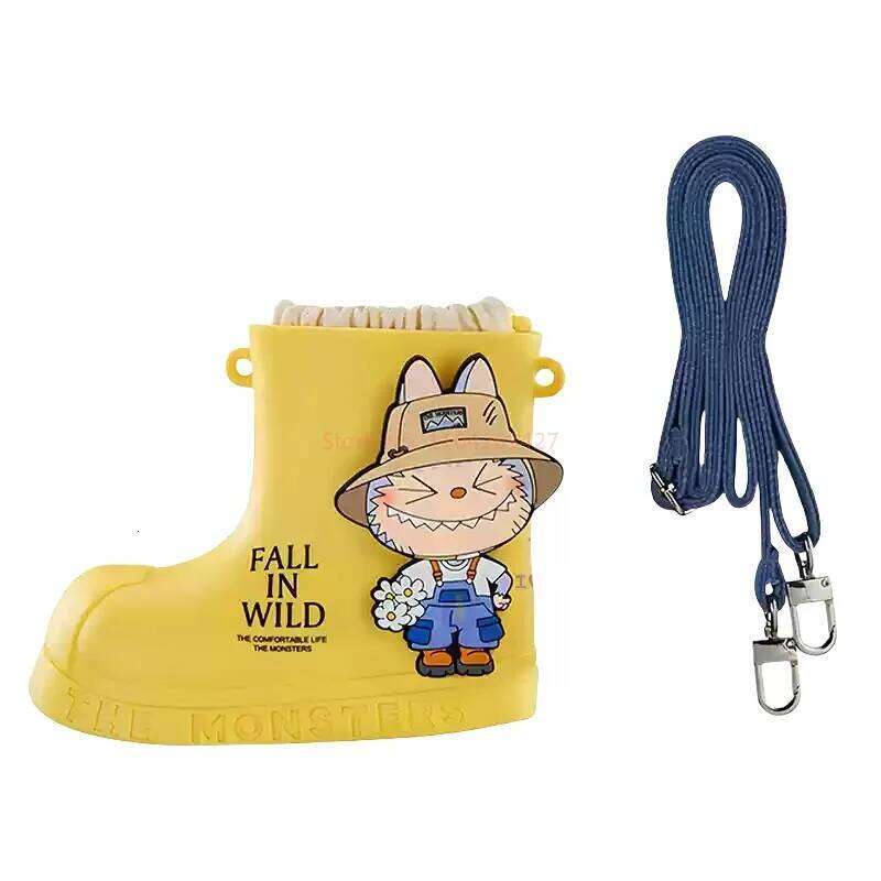 2025 New Original Labubu Spring Wilderness Home Series Crossbody Case Handheld Storage Bag Peripheral Gift Figure Trendy Toy
