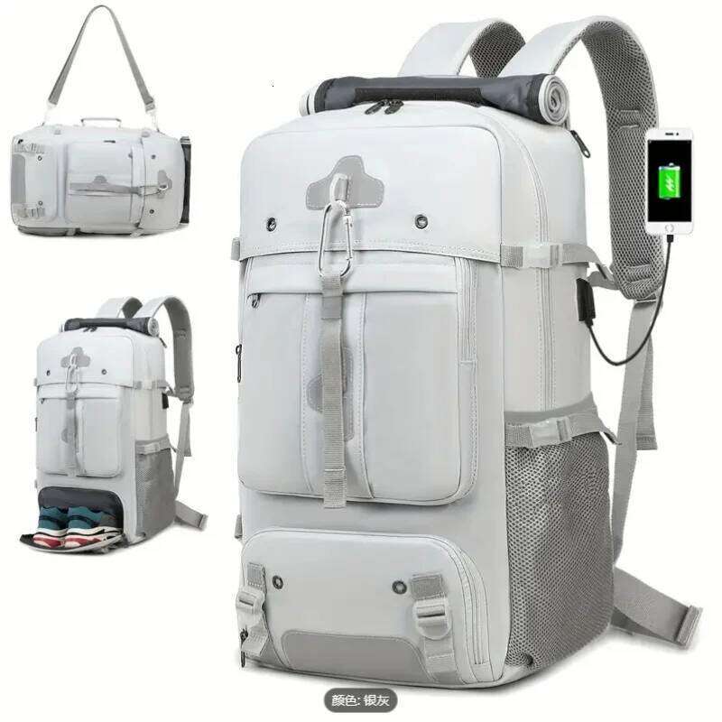 New Ultra Large Capacity For Men's Outdoor Expandable Boarding Backpack Travel 35/60/80 Liter Lage Bag