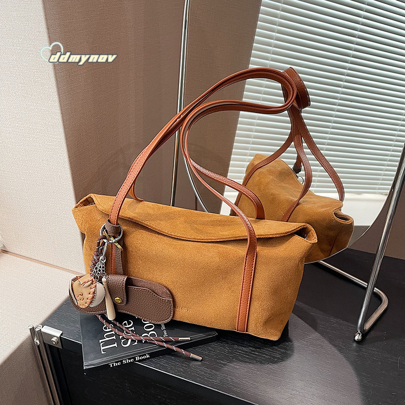 High-end Matte Tote for Women 2024 Autumn Winter New Large Capacity Commuter Shoulder Casual Underarm Bag ddmynov ddmynov
