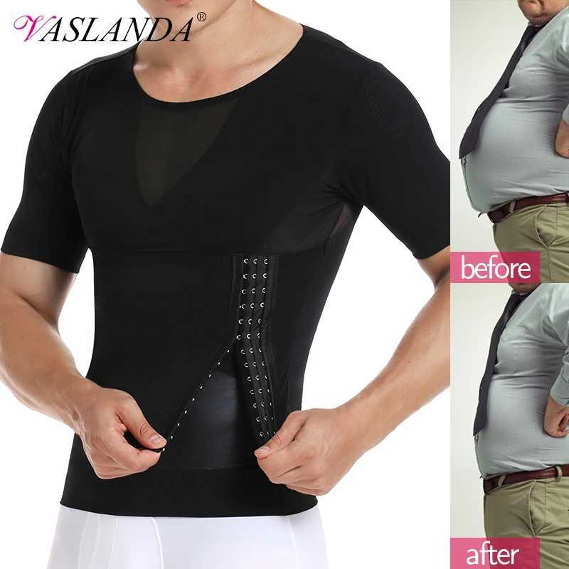 Men Body Shaper Waist Trainer Tummy Control T-Shirt Compression Shirts Weight Loss Slimming Underwear Abdomen Slim Tank Tops W250616