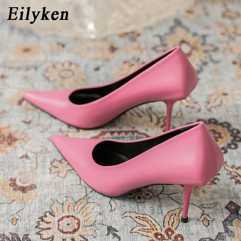 Eiyken SexyGreen Thin High Heels Pumps Women Pointed Toe Slip On Shoes Elegant Prom Wedding Stripper Ladies Sandals 250614