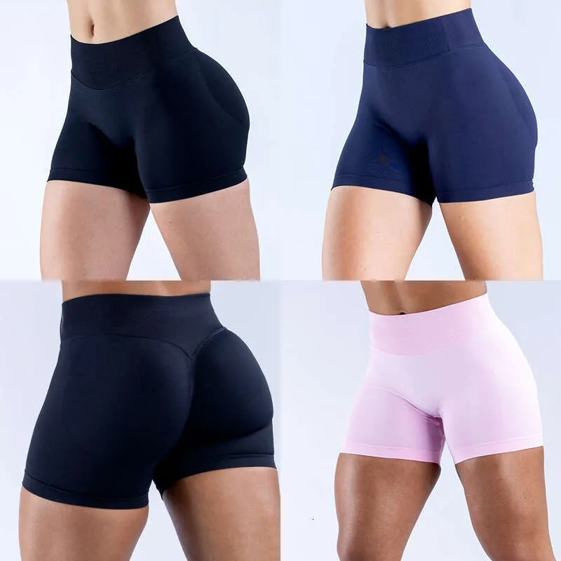 DHEssentials Womens Seamless Scrunch Butt Shorts High Waist Workout Yoga Fitness Biker Shorts