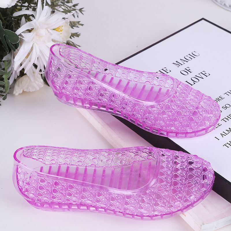 Summer Crystal Hollow Women's Sandals Crystal Hole Fruit Slippers Designer Sandals Beach Fashion Women's Sandals Slippers