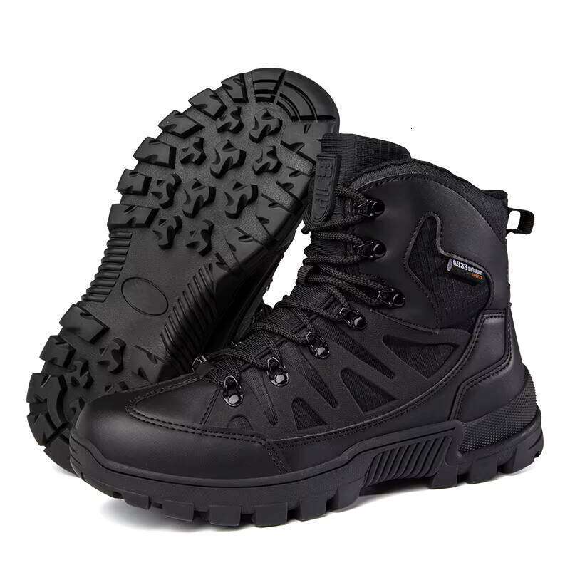 High Quality Men's Outdoor Hiking Tactical Training Desert Waterproof Work Safety Boots