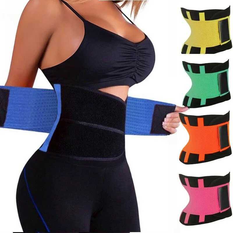 Women Body Shaper Sports Back Support Belts Slimming Belly Waist Trainer Tummy Control Shapewear Breathable Gym Abdominal Brace W250616