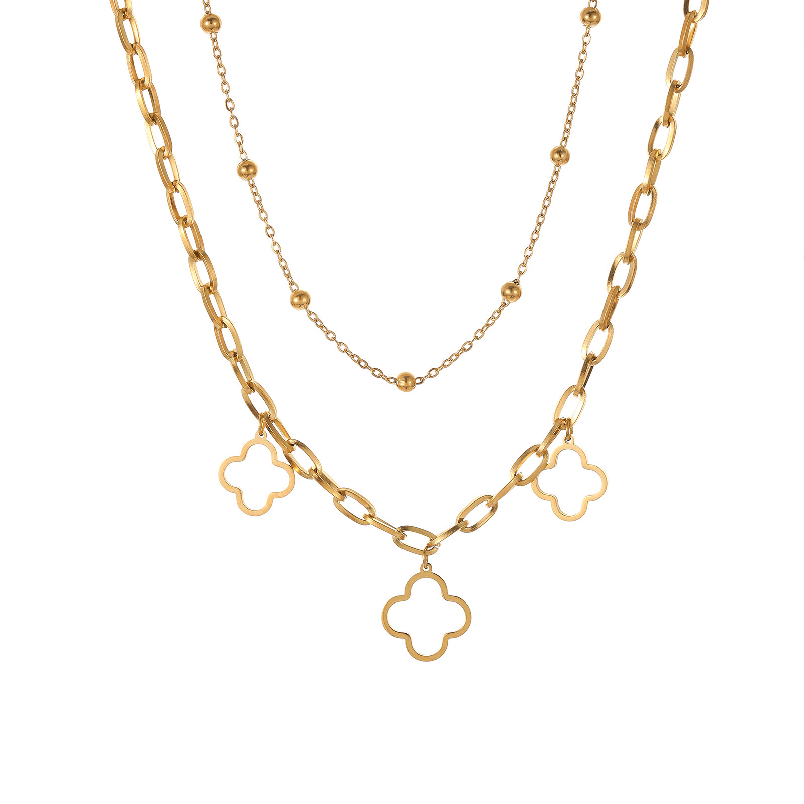 Titanium Steel Necklace for Women Fashionable High-end Design Non-fading Jewelry