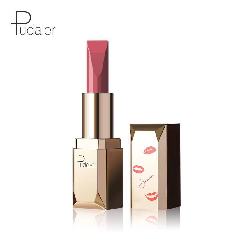 Velvet Smooth Matte Lipsticks, Waterproof Non-stick Cup Lasting Make-up Moisturizing Solid Lipstick happy