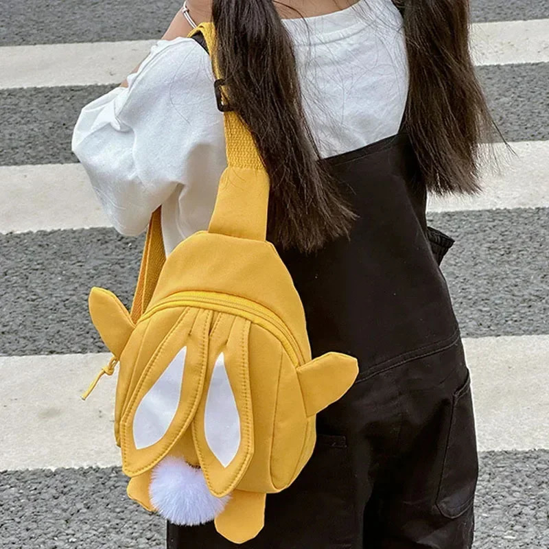 Fashion Children School Bags Bunny Portable Backpacks Kids Travel Rucksacks Cute Boys and Girls Book Backpack Chest Bag 250615