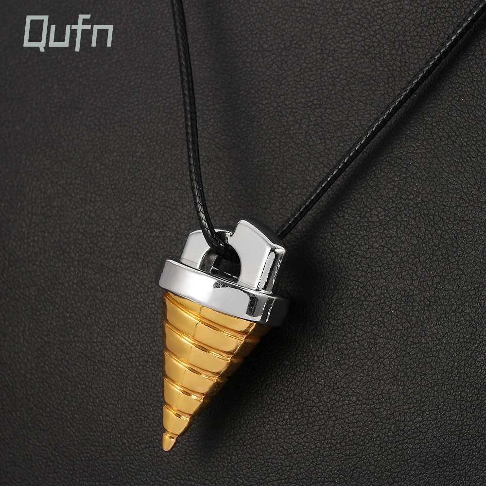 Anime Leather Choker Necklace Tianyuan Breakthrough Red Lotus Eye Cone Necklace Tengen Toppa Gurren Lagann Pendant Jewelry W250616