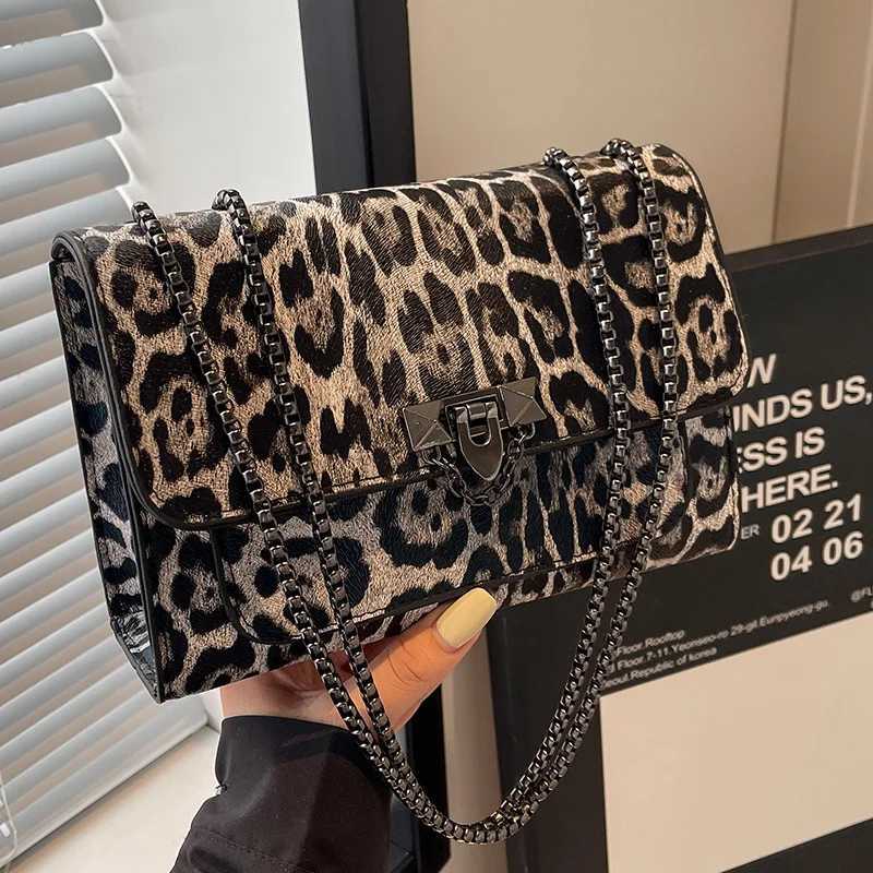 French leopard print bag fashionable and versatile casual single-shoulder chain bag niche design crossbody bag for women XJ2520616
