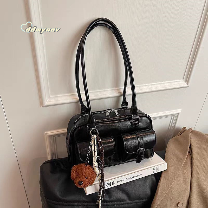 High-End Underarm Pillow for Women, Autumn Winter Boston Bag, Commuter Handbag and Shoulder Bag ddmynov ddmynov ddmynov
