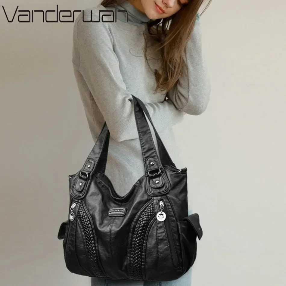 High Quality Soft Leather Large Capacity Women Tote Bags Luxury Shoulder Crossbody Bag for Women 2025 Fem Handbags Purse Sac B250618