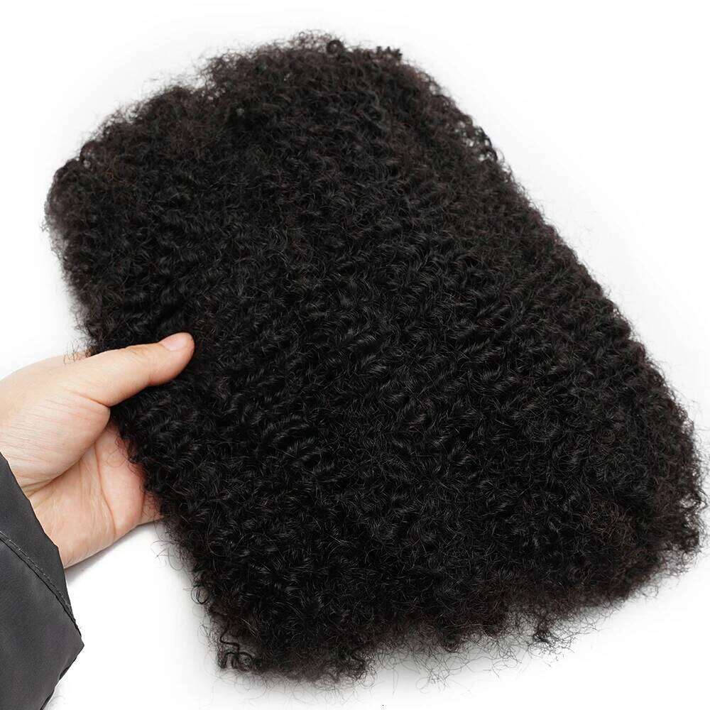 Gemlong 50gram Kinky Curly Wave Human Brazilian Remy Braiding Natural Color Bulk for Braids Hair