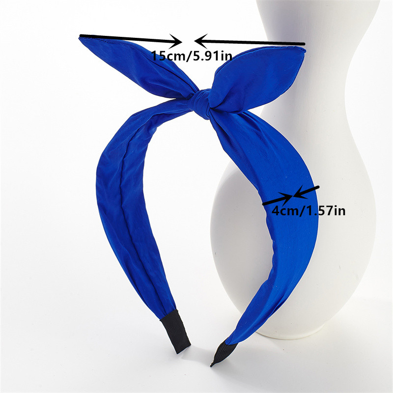 Colourful dopamine bow hair band candy colour wide side hair card net red temperament hair band hair accessories