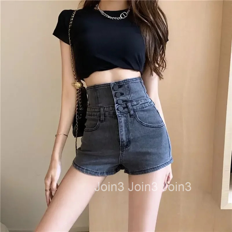 New In Womens Denim Shorts Wide Female Short Jeans Pants Korean Style Low Price Trend 2025 Elasticty Elegant Stretchy XL Comfy