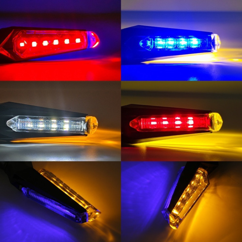 Direct LED Double-Sided Constant Turn Signal Electric Vehicle Motorcycle Modification Universal High turn signal Modification Accessories 12v