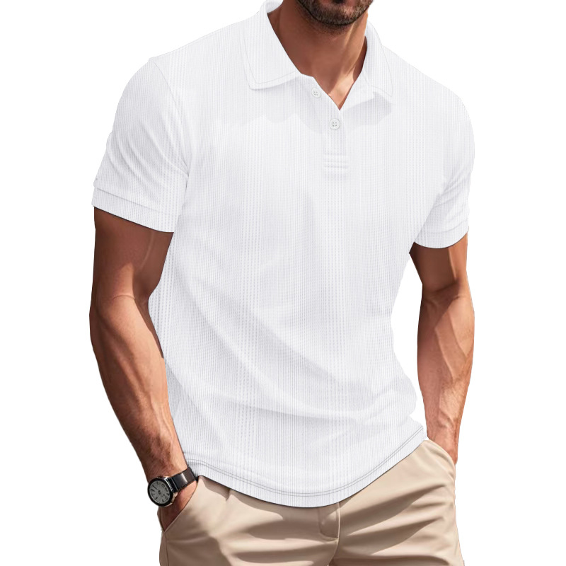 Men's Business polo shirt Sportst shirts Men's British-style golf short-sleeved breathable POLO shirt European code: S-3XL