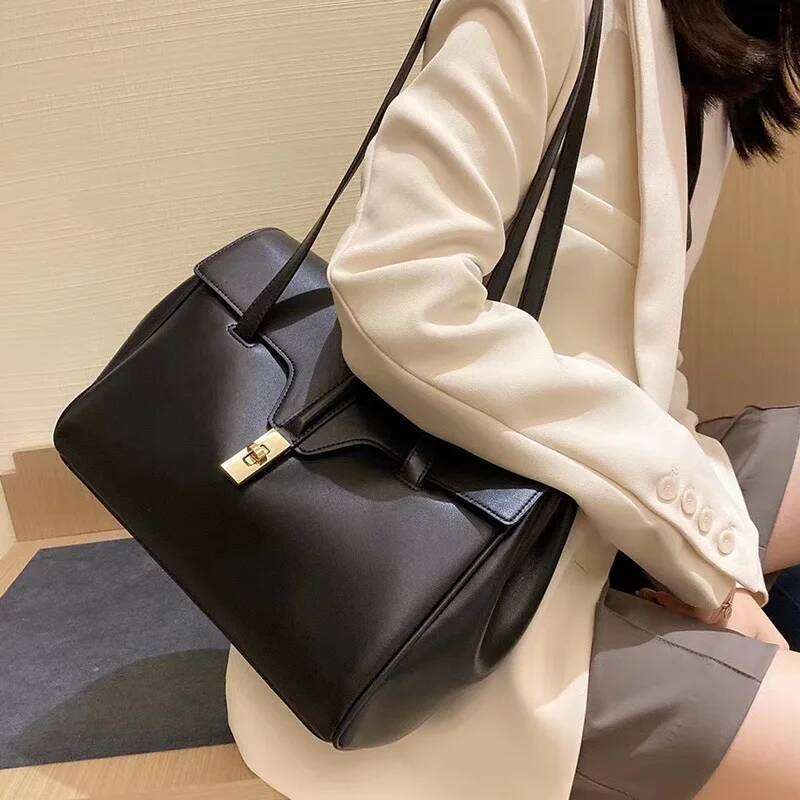 Hot Selling Soft Leather Tote Bag High Quality Fashion Casual Lady Handbags Commuter Outdoor Travel Shoulder Underarm Bags Large Capacity Designer Bag