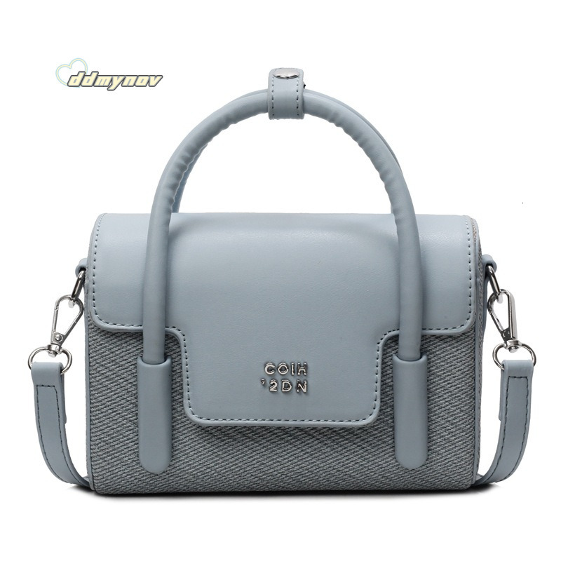 Niche Handheld Small Square for Women 2025 Spring Simple Versatile Color-Block Commuter Shoulder Crossbody Bag ddmynov ddmynov