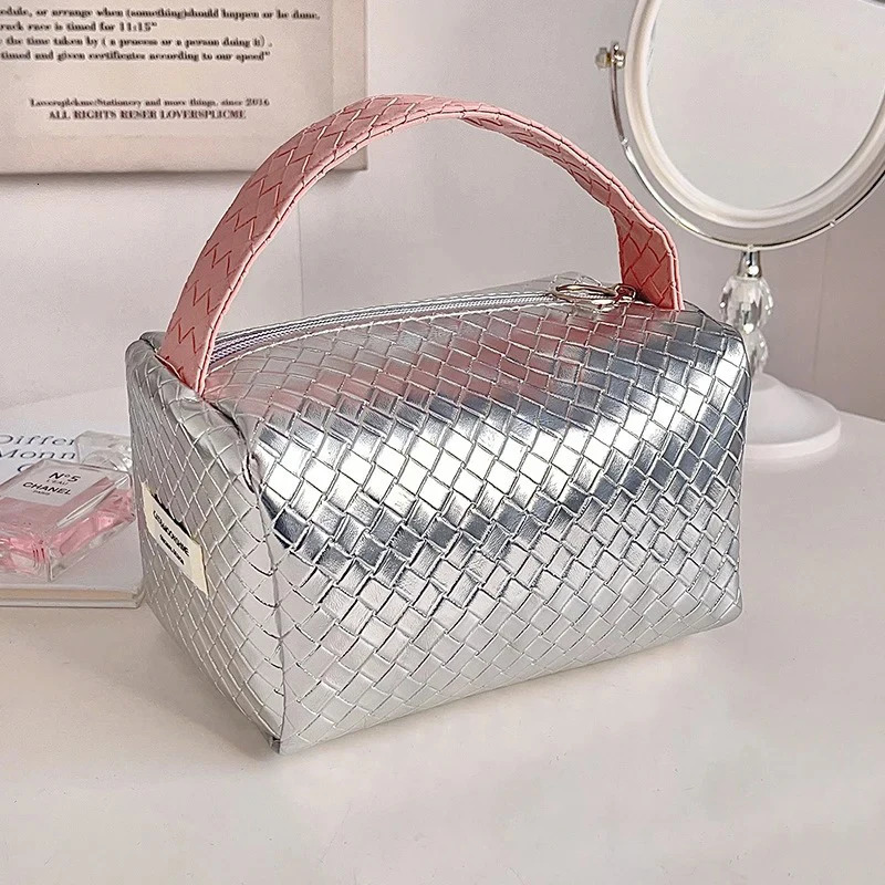 Cosmetic Bag PU Pillow Makeup Pouch Womens LargeCapacity Storage Organizer Multifunctional Travel Toiletry Kit Handbag 250614