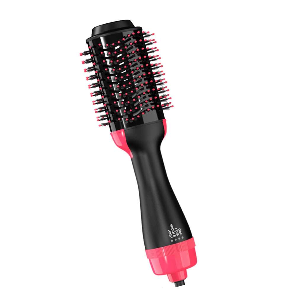 LISAPRO Hot Air &One-Step Hair Brush &Volumizer 1000W Blow Dryer Soft Touch Pink Styler Gift